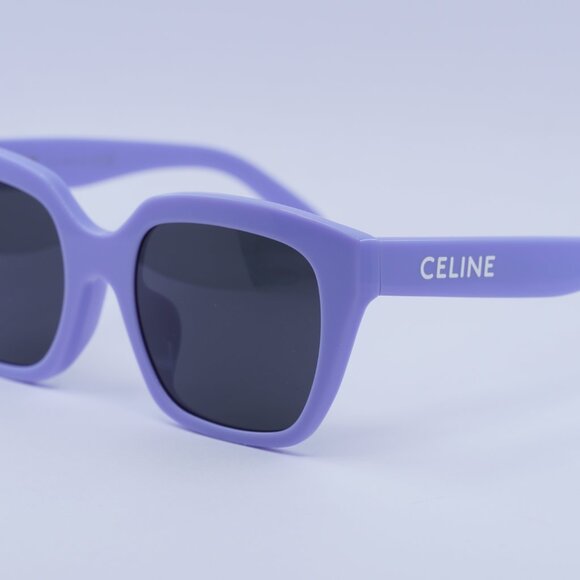 Celine CL40198F 78A Sunglasses Lilac Square Frame, Smoke Lenses main image 10
